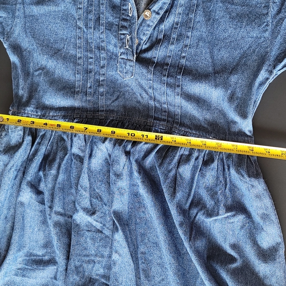vintage denim dress - Picture 9 of 12